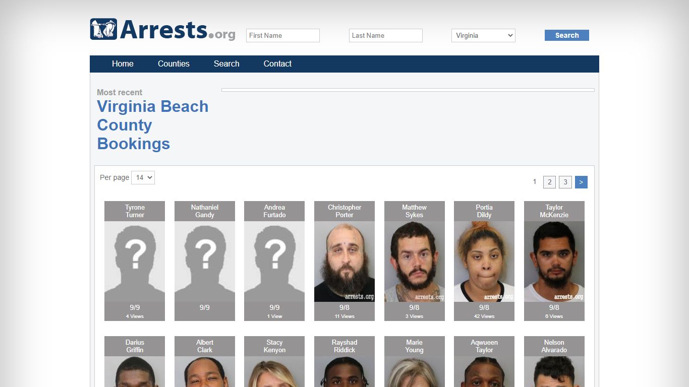 Virginia Beach County Arrests and Inmate Search